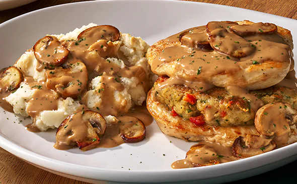 Stuffed chicken Marsala