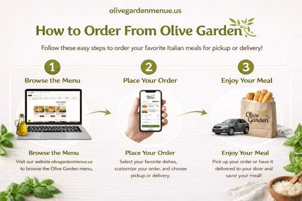 how to order from olive garden