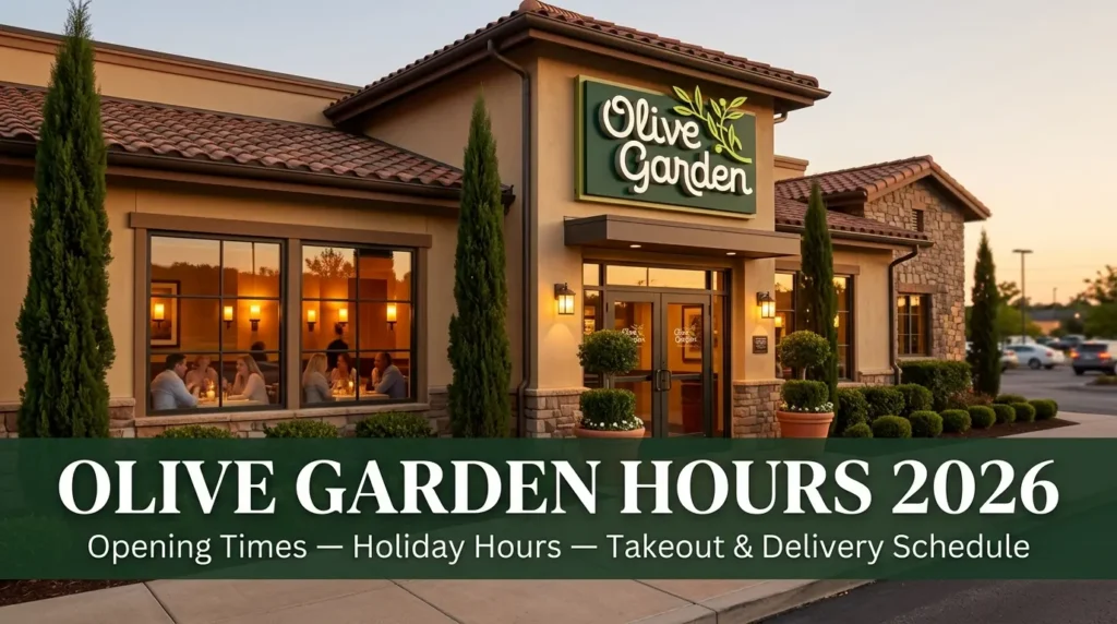 Olive Garden Hours 2026