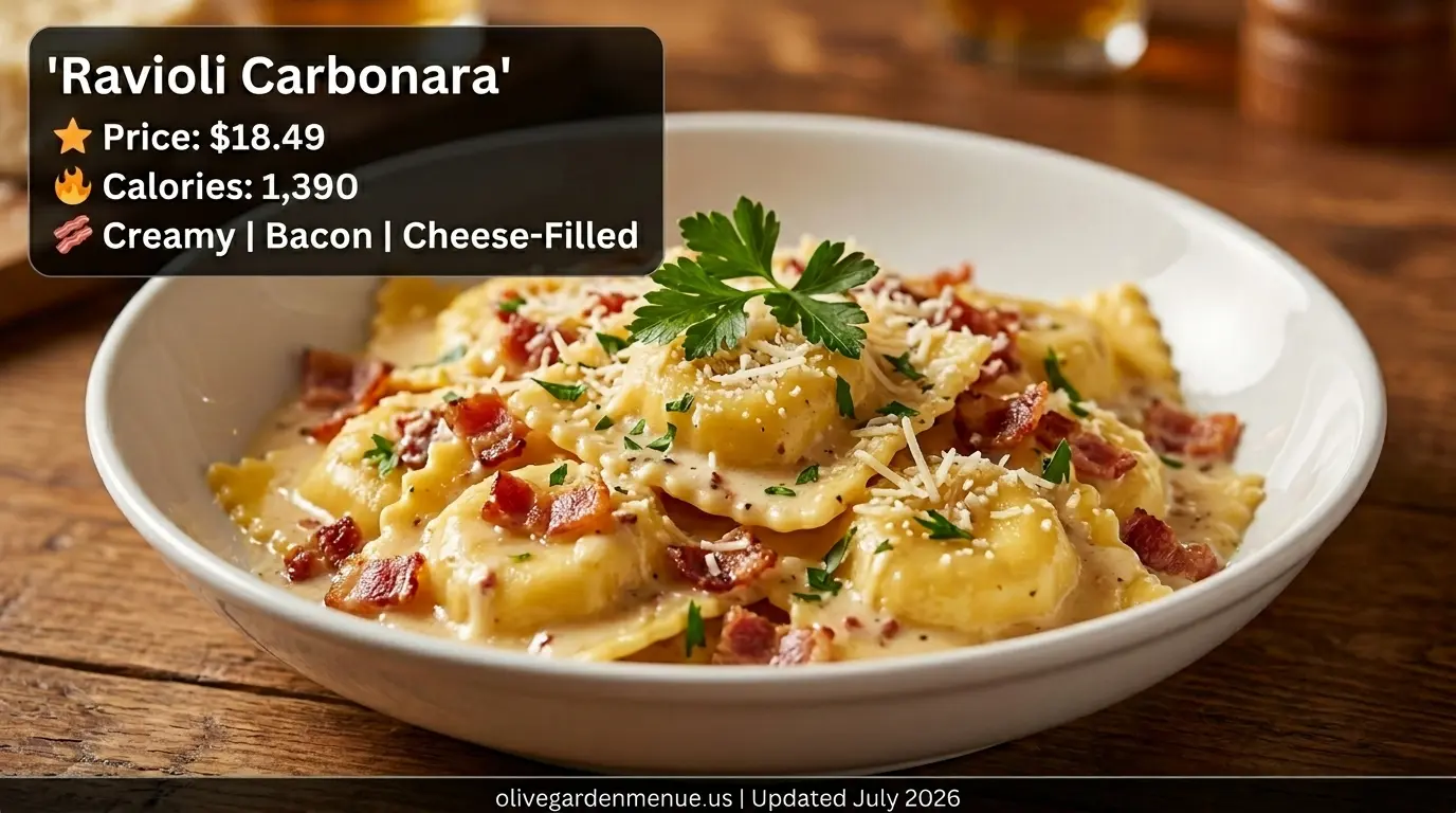 Olive Garden Ravioli Carbonara