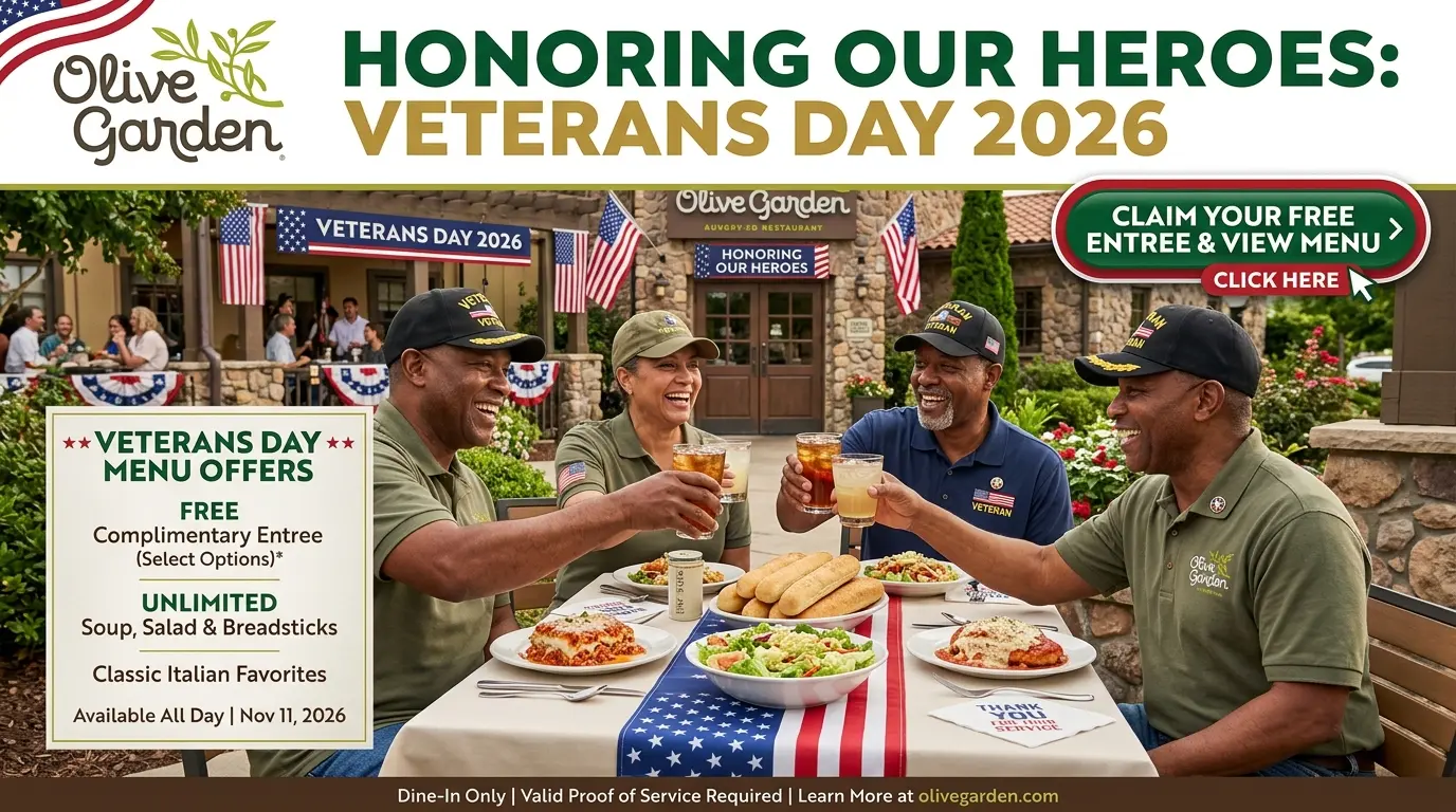 Olive Garden Veterans Day 2026