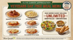 Olive Garden Veterans Menu